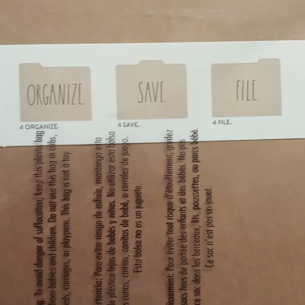 Rae Dunn File Folders - Picture 3 of 4